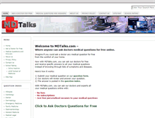 Tablet Screenshot of mdtalks.com